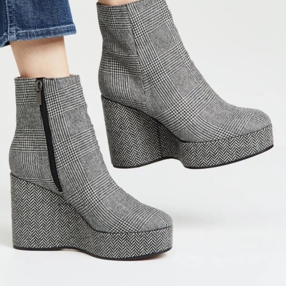 MIX NO 6 Black and Gray Platform Boots